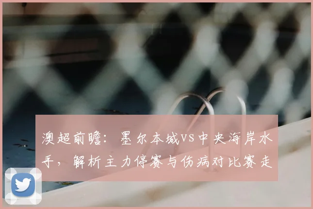 澳超前瞻:墨尔本城vs中央海岸水手,解析主力停赛与伤病对比赛走势的影响